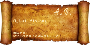 Ajtai Vivien névjegykártya